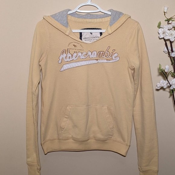 Abercrombie Kids Yellow and Grey Hoodie Adirondack Heritage New York - Picture 1 of 16